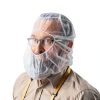 Disposable Hooded Cap Unisex Adult Polypropylene Non-Woven-2