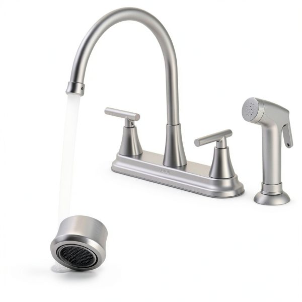 Hurran Kitchen Faucet Pull Out Sprayer Stainless Steel-5