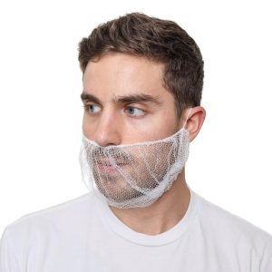 SAFEKO Beard Nets Honeycomb Disposable Food Service-0