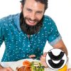 Roontin Beard Cover Soft Polyester Adjustable for Men-6
