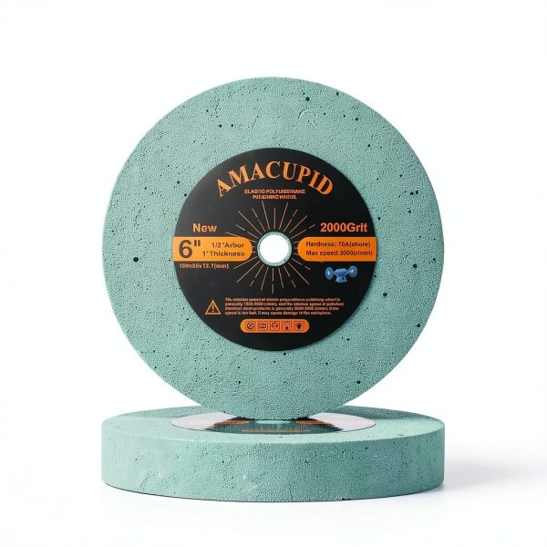 AmaCupid Polyurethane Polishing Wheel 6 Inch 2000 Grit-5
