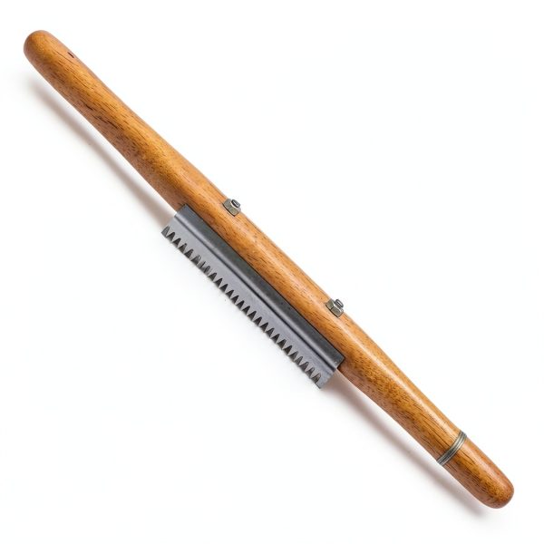 Tworider Buffing Wheel Rake Stainless Steel Ergonomic Wood-5