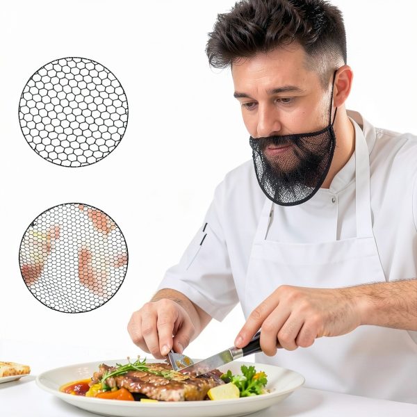 Premium Nylon Beard Covers Disposable Food Safety Nets-4