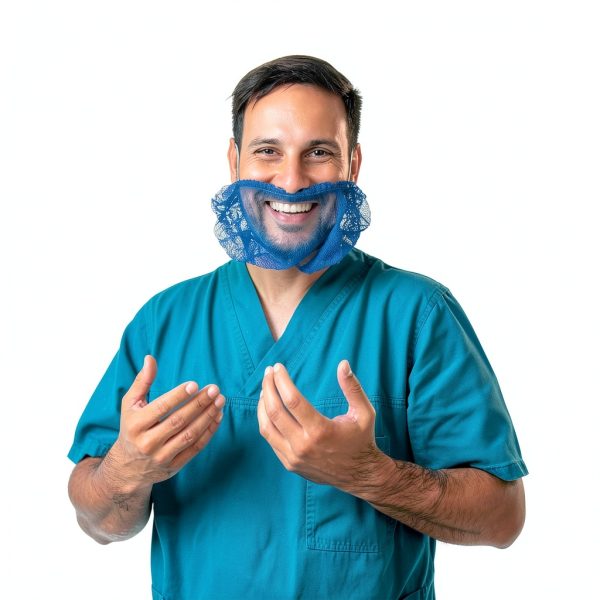 Blue Beard Covers 100 Pack Disposable Food Service Mens-6