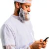 Safety Beard Cover Breathable Non-Woven Fabric Elastic Band-0