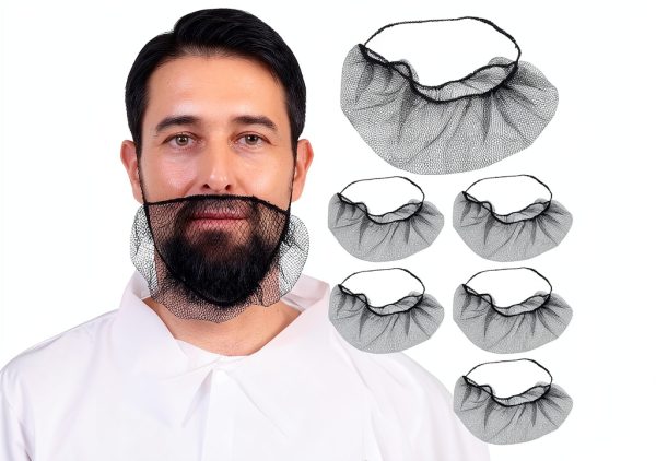 Premium Nylon Beard Covers Disposable Food Safety Nets-0