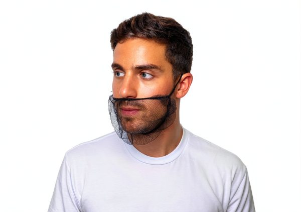 SAFEKO Beard Nets Honeycomb Disposable Food Service-3