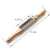 Tworider Buffing Wheel Rake Stainless Steel Ergonomic Wood-1
