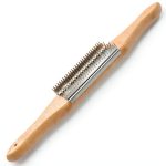 Tworider Buffing Wheel Rake Stainless Steel Ergonomic Wood-0