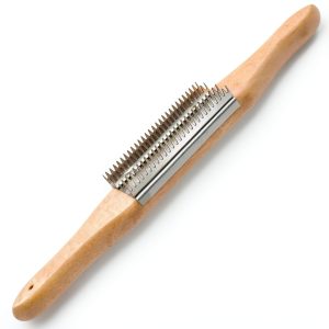Tworider Buffing Wheel Rake Stainless Steel Ergonomic Wood-0