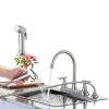 Hurran Kitchen Faucet Pull Out Sprayer Stainless Steel-3