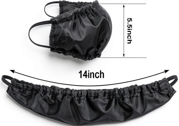 Satin Beard Cover Adjustable Elastic Bandana for Men-5