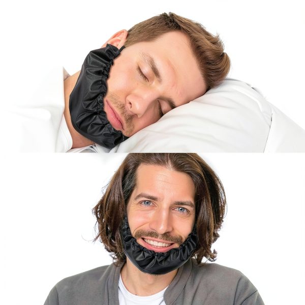 BOHUIZ Satin Beard Covers for Men Reusable Washable-3
