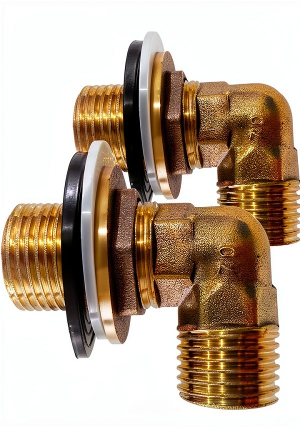 The Chis Brass 90 Degree Elbow Adapter Wall Mount Faucet Kit-3