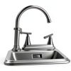 Hurran Kitchen Faucet Pull Out Sprayer Stainless Steel-2