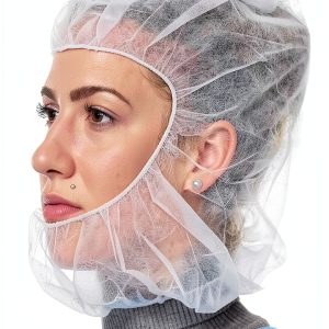 Disposable Hooded Cap Unisex Adult Polypropylene Non-Woven-0