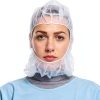 Disposable Hooded Cap Unisex Adult Polypropylene Non-Woven-1