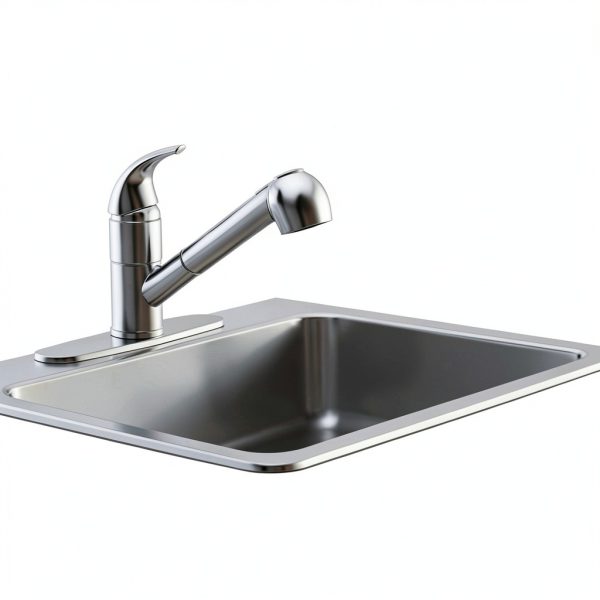 Ufaucet Kitchen Faucet Brushed Nickel Pull Out Sprayer-7