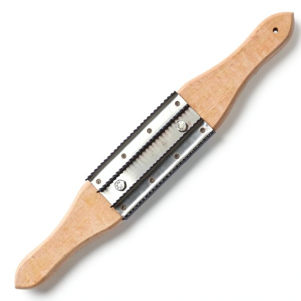 Tworider Buffing Wheel Rake Stainless Steel Ergonomic Wood-3