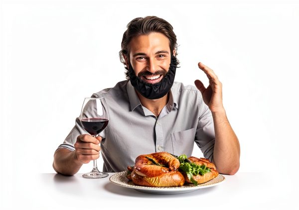 BOHUIZ Satin Beard Covers for Men Reusable Washable-6