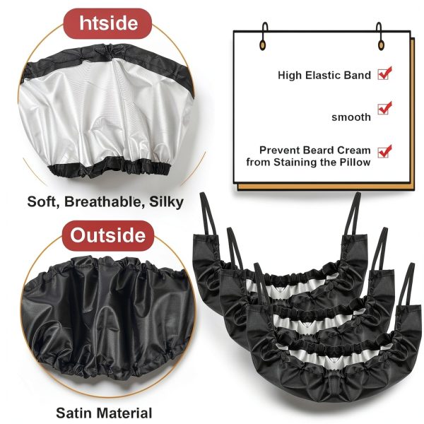 BOHUIZ Satin Beard Covers for Men Reusable Washable-2