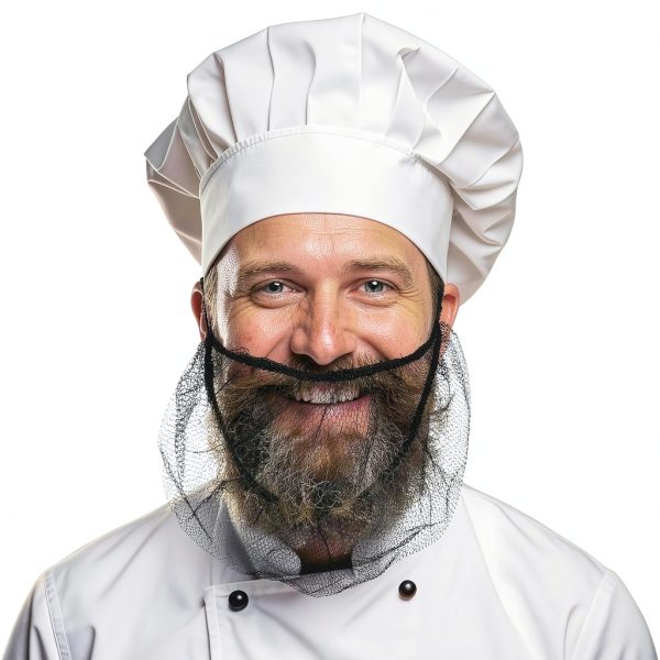 Lusofie Disposable Beard Nets Nylon Honeycomb Design Mens-4