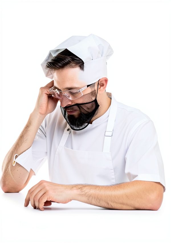 Premium Nylon Beard Covers Disposable Food Safety Nets-5