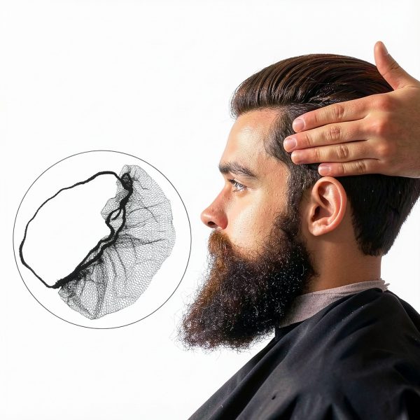 FOLOSAFENAR Beard Cover Nylon Disposable Food Safety-1