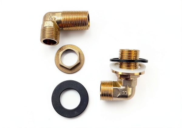 The Chis Brass 90 Degree Elbow Adapter Wall Mount Faucet Kit-4