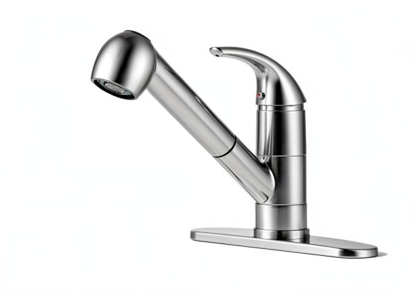 Ufaucet Kitchen Faucet Brushed Nickel Pull Out Sprayer-1