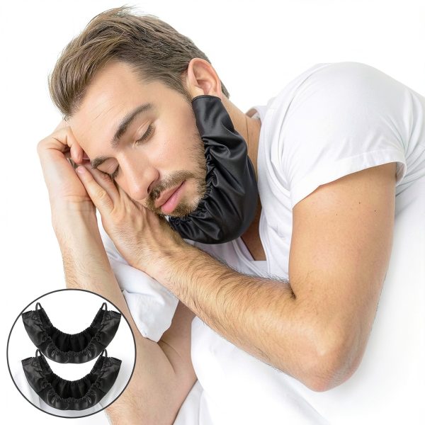 Roontin Beard Cover Soft Polyester Adjustable for Men-5
