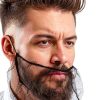 Lusofie Disposable Beard Nets Nylon Honeycomb Design Mens-5