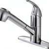 Ufaucet Kitchen Faucet Brushed Nickel Pull Out Sprayer-0