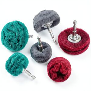 Hiqalty Buffing Wheels Non-Woven Abrasive Drill Attachments-0