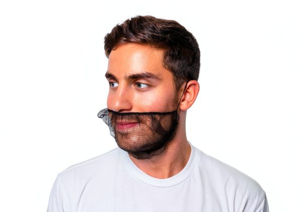 SAFEKO Beard Nets Honeycomb Disposable Food Service-2