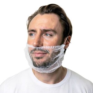 SAFEKO Beard Cover Hygienic Disposable Latex Free-0