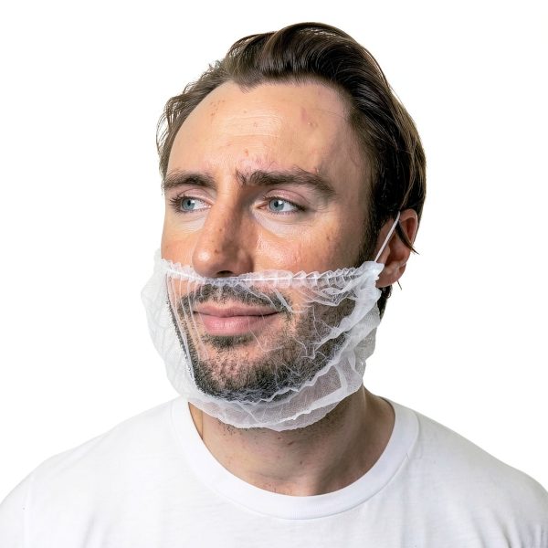 SAFEKO Beard Cover Hygienic Disposable Latex Free-0