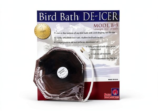 Farm Innovators Birdbath De-Icer B-9 10-Inch Heated Bath Warmer-1