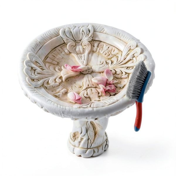 Bird Bath Brush kkaririzhhi Cleaning Set Stiff Wire-1