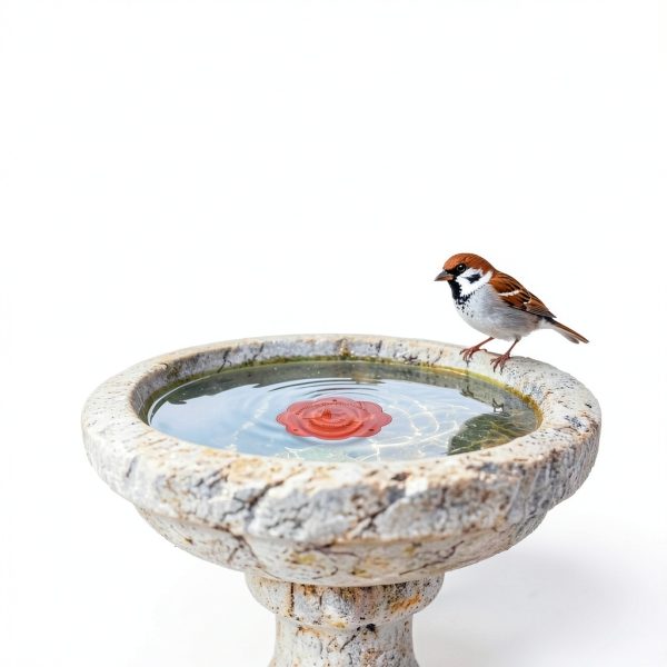 Copper Bird Bath Purification Disk Larbeti-6