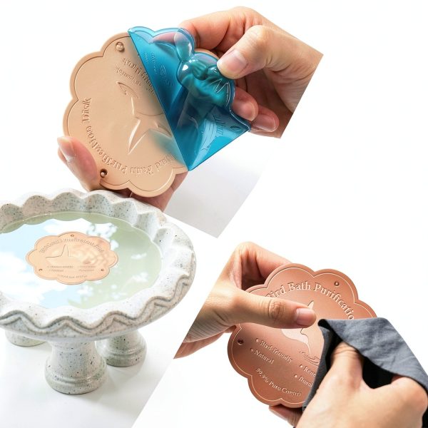 Copper Bird Bath Purification Disk Larbeti-3