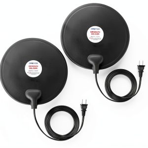 Dreyoo Birdbath Deicer 9.45in Disc Heater Waterproof PVC 60W-0