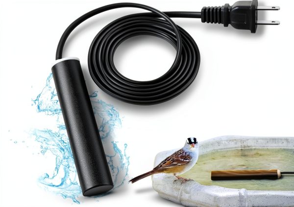 MEWTOGO Birdbath Heater 48W Thermostatic Deicer for Plastic Glass-0