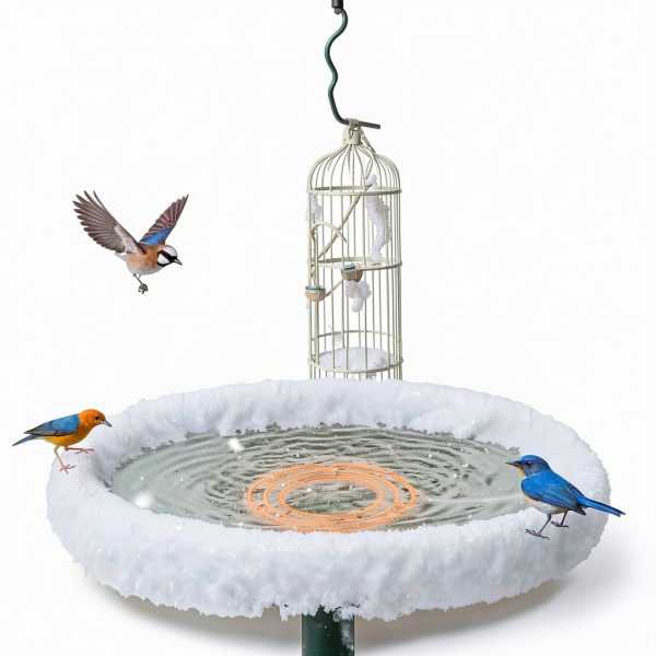 Woxzibb Winter Bird Bath Heater 120V 70W Aluminum De-Icer Model-5