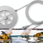 Alphatool Heated Bird Bath Heater 70W Thermostatic Deicer for Winter-0