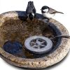 Alphatool Heated Bird Bath Heater 70W Thermostatic Deicer for Winter-3