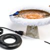 Woxzibb Winter Bird Bath Heater 120V 70W Aluminum De-Icer Model-6
