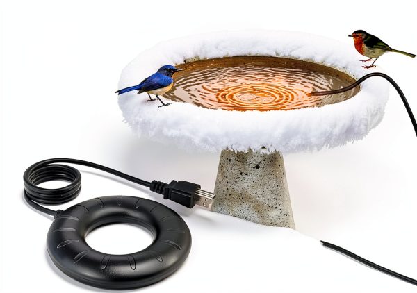 Woxzibb Winter Bird Bath Heater 120V 70W Aluminum De-Icer Model-6