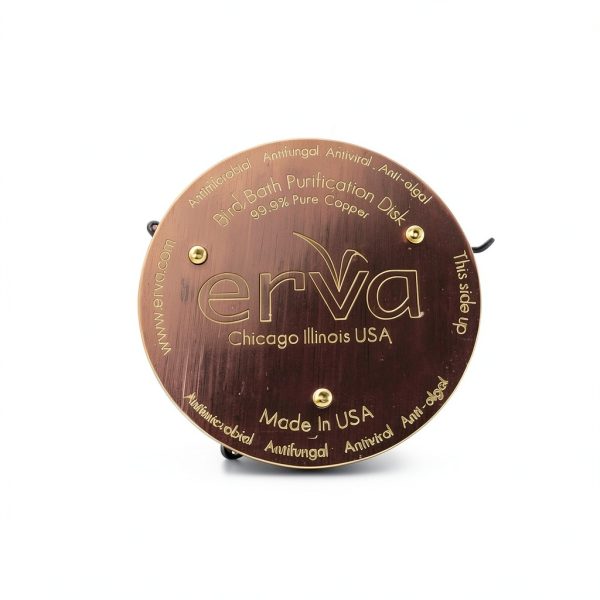 Erva Copper Birdbath Accessory CPD1 4‑Inch Pure American Copper Ring-6