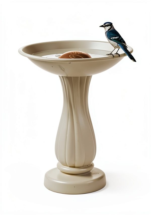 Bird Bath Copper Disk, 99.99% Pure Copper Disk for Bird Baths, Stable Triple-Point Support, Safe Natural Solution for Outdoor Birdbaths Bowls, All-Season Use with All Outdoor Birdbath Bowls-3